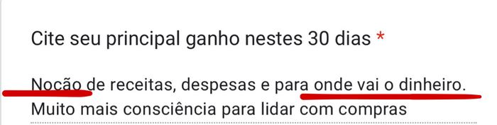 Depoimento de aluna