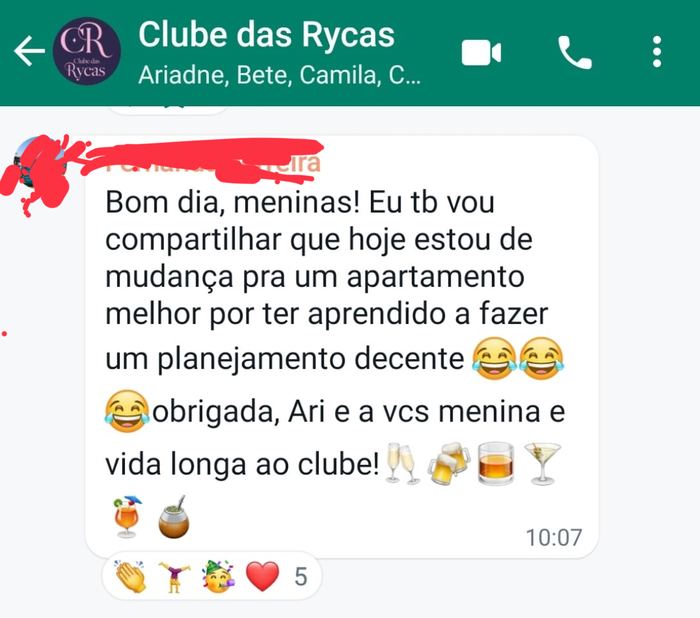 Depoimento de aluna