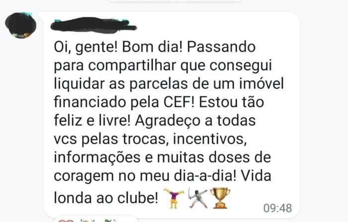 Depoimento de aluna